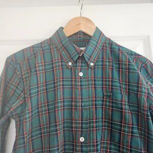 Art Gallery Clothing - Green Check Button Down Shirt XS Slim Mod Skinhead 60s